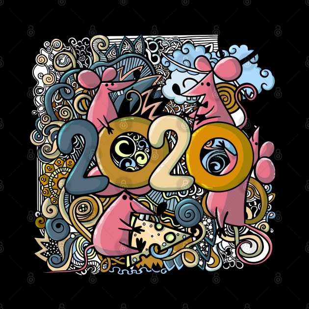 happy new year 2020 by Rosomyat