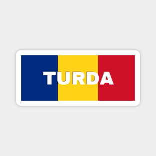 Turda City in Romanian Flag Magnet