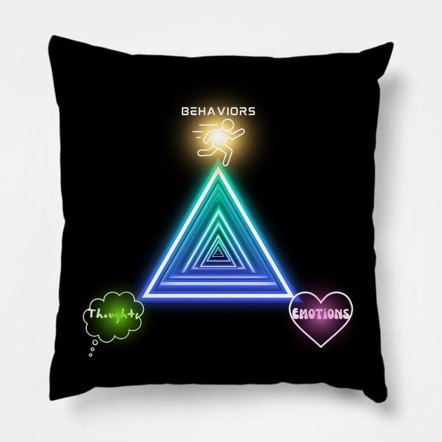 The Cognitive Triangle Pillow by TaoScape Graphic Tees