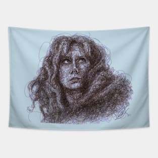 Donna Noble -scribble portrait Tapestry