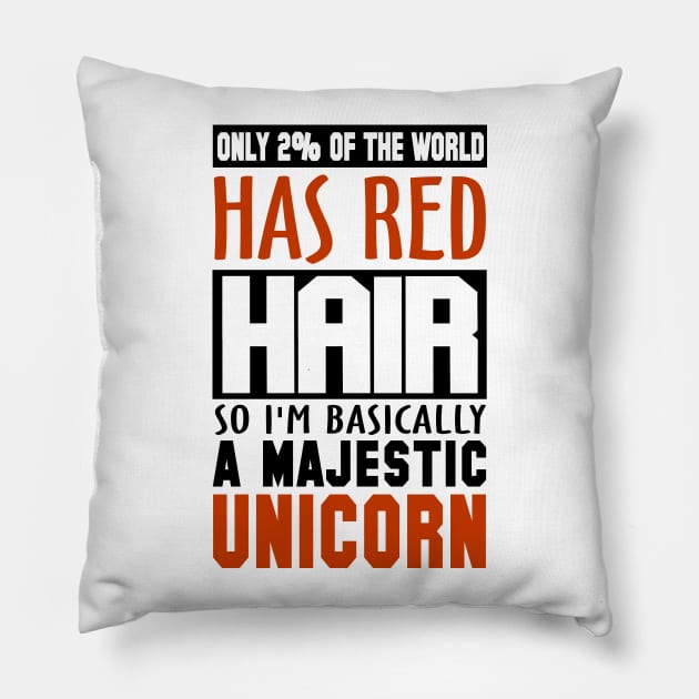 Red Hair Best T-shirt Pillow by KsuAnn