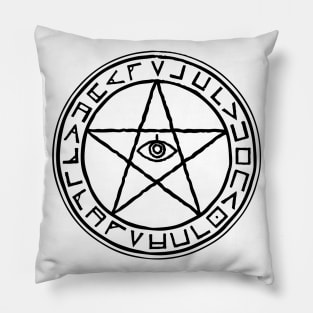 Elder Sign With Alphabet of Nug Soth Pillow