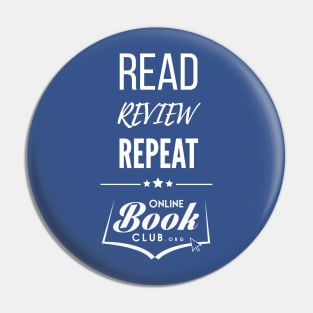 Read. Review. Repeat.  Online Book Club Pin