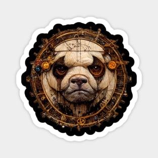 Bulldog Surreal Steampunk Artwork, Dog Lover Magnet