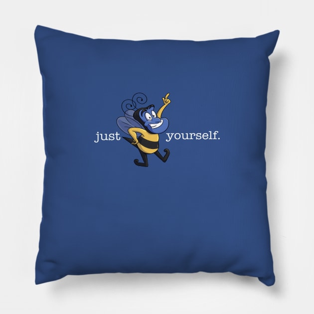 Bee Yourself Pillow by jfeldmanart