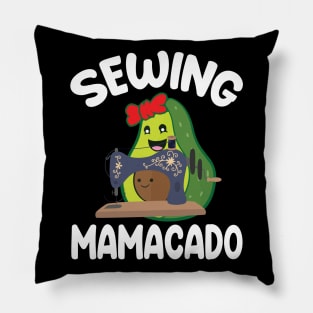 Avocados Hugging Together Happy Sewing Mamacado Mother Mommy Pillow