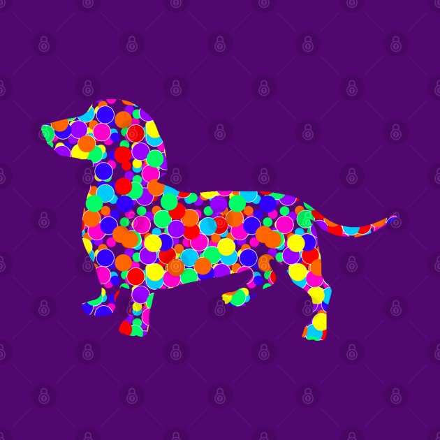 Confetti Bubbles Fun Dachshund by KarmicKal