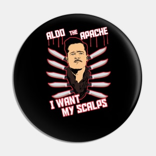 I want my scalps Pin