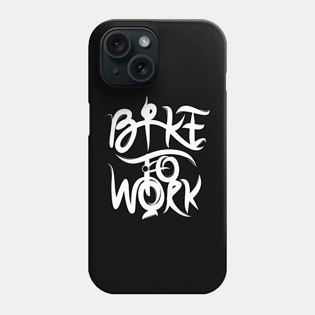 Bike To Work Phone Case by Distrowlinc