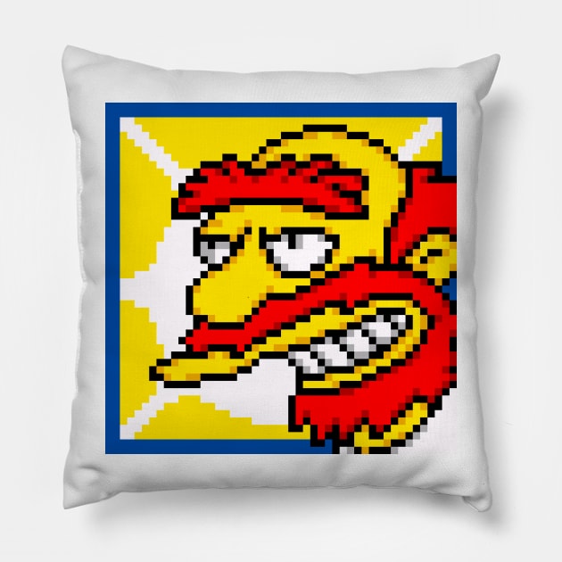 Groundskeeper Willie Sprite Pillow by SpriteGuy95