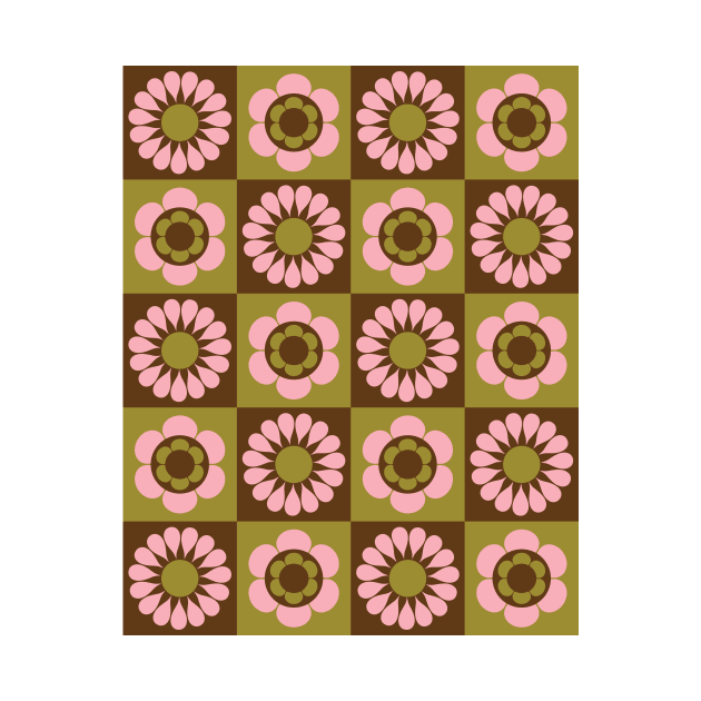 Retro Flower Quilt Pattern by OpalEllery