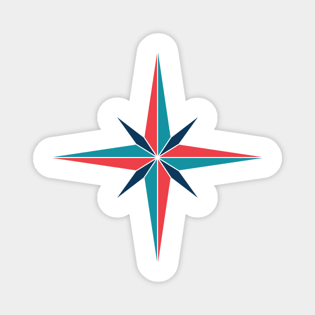 Compass Rose Magnet by SWON Design