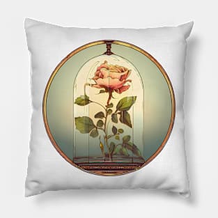 Rose in Glass Pillow