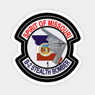 B2 - Spirit of Missouri - Stealth Bomber wo Txt Magnet