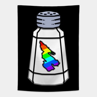 Salt Spring Island, BC - Rainbow Salt Shaker - Colourful - Salt Spring Island Tapestry