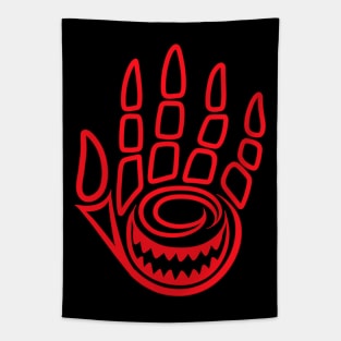 Laughing Hand: Red (No Glow) Tapestry