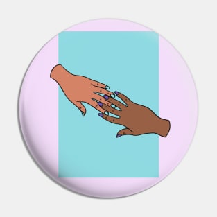 Girls empower Girls - Hand Reaching Pin