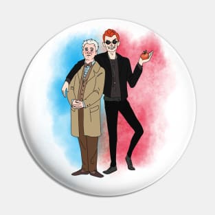 aziraphale & Crowley Pin