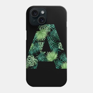 A letter - palm leaves Phone Case