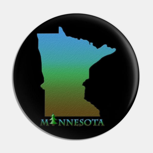 Minnesota State Outline Pin by gorff