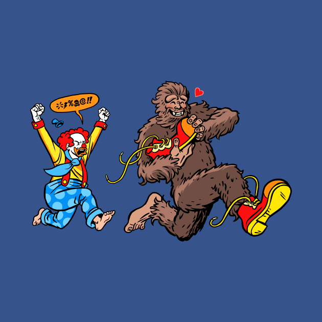 Bigfoot and Clown - Big Shoes to Fill by Angel Robot