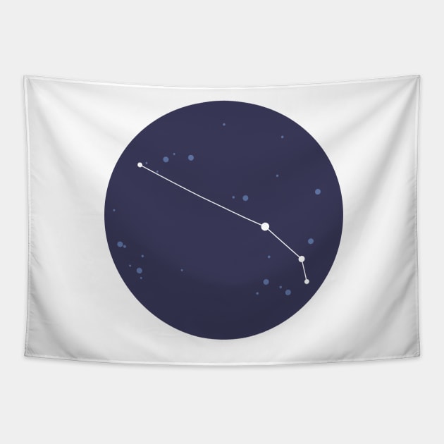 Aries Constellation Tapestry by aglomeradesign