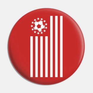 American Soccer Flag Pin