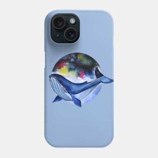 Watercolor whale Phone Case