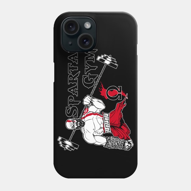 kratos gym Phone Case by Manumindfreak81