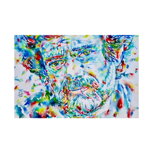 TERENCE MCKENNA watercolor portrait .3 by lautir