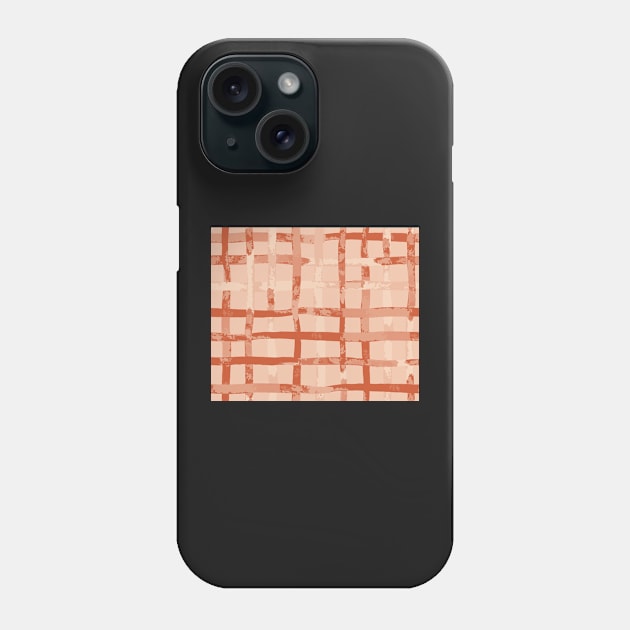 Orange Basketweave Phone Case by FrancesPoff