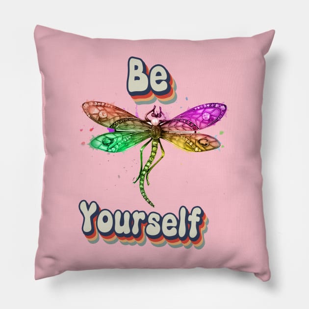 Be yourself funny quote Pillow by SantinoTaylor