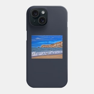 Atlantic Ocean. View from Nazare village, Portugal Phone Case