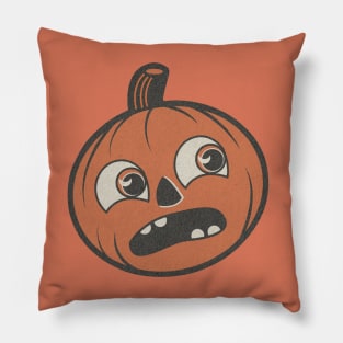 Vintage Spooky Pumpkin Pillow