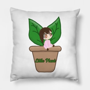 Little Plant Chibi Girl Pillow