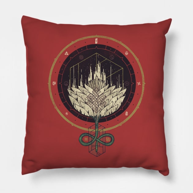 Fading Dahlia Pillow by againstbound