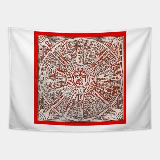 Ancestral and mysterious mystical writing Tapestry