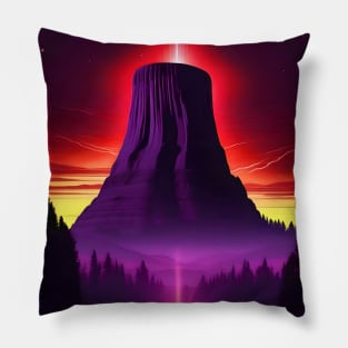 Drawn to Devil's Tower Pillow