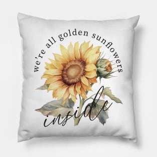 Golden Sunflowers Pillow