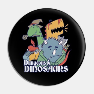 Dungeons and Dinosaurs - DND Pin