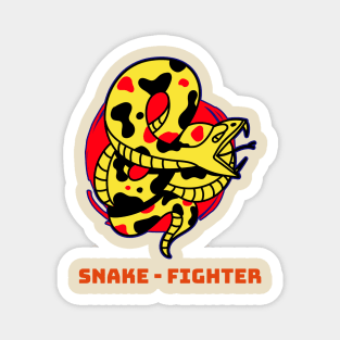 Snake Fighter Martial Arts T-shirts Apparel Mug Notebook Sticker Gift Magnet