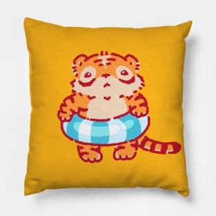 Tiger with a floater Pillow