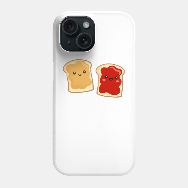 pbj (strawberry) Phone Case by mystudiocreate