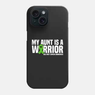 My Aunt Is A Warrior Bile Duct Cancer Awareness Phone Case