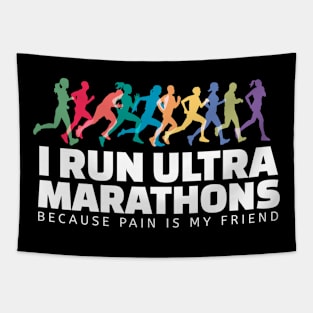 I Run Ultra Marathon Marathon Runner Run Tapestry