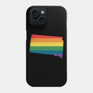 South Dakota State Rainbow Phone Case