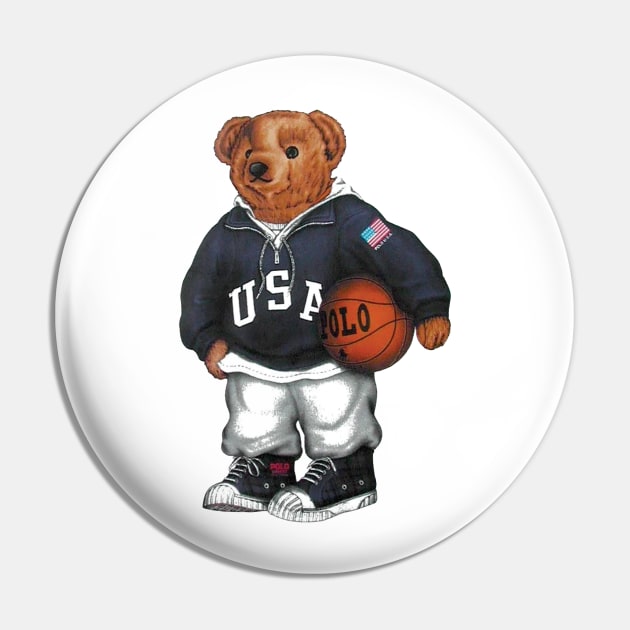 polo bear Pin by ColeBsTees