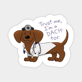 Dachshund Doctor Magnet