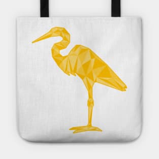 Low-poly Egret Tote