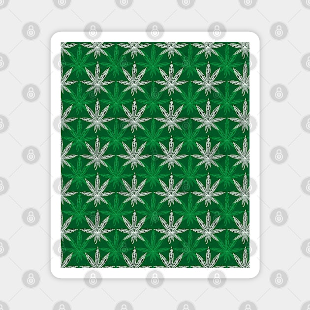 Medical Marijuana Pattern Magnet by Astrablink7